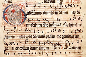 Gregorian Chant Manuscript Sample
